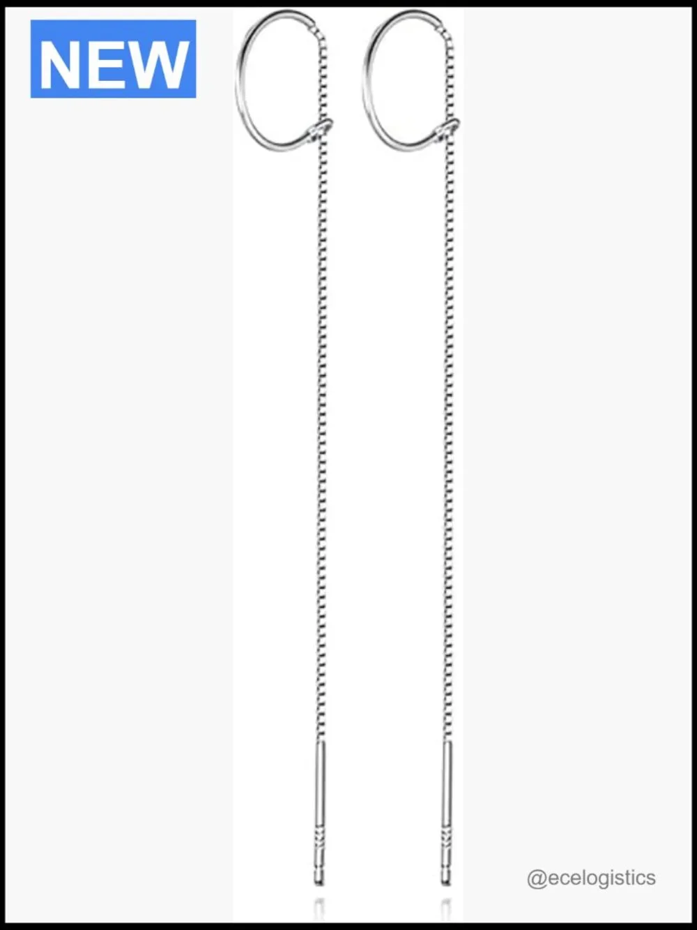 925 Sterling Silver Chain Dangle Earrings Tassel Threader for Women Teens Long